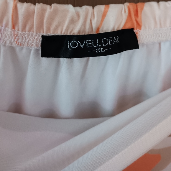 LOVEU. DEAR Womens Pink Skirt Short Flowy - Picture 3 of 3